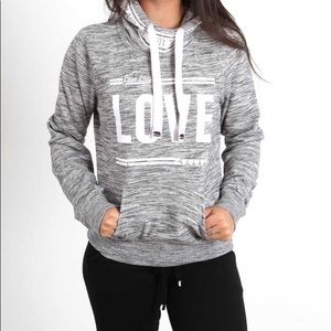 {Reflex California} LOVE Pullover Grey Sweatshirt • EUC• Size L